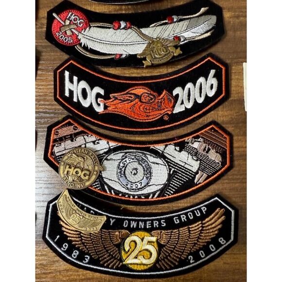 Harley Davidson HOG Lot 34 Patches and Pins (13 Years) 1996-2008 - Picture 6 of 12